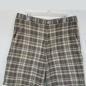 Structure Brown Plaid Shorts Size 34